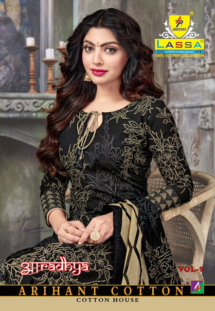 Arihant Lassa Aaradhya 9 Cotton Printed Regular Wear Dress Material Collection